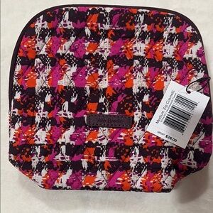 Vera Bradley Pink and Black Cosmetic Case with Geometric Design